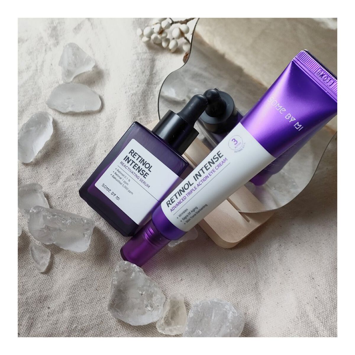 
敏感肌向けレチノール
『SOME BY MI レチノールインテンスリアクティベーションセラム』
使ってみました✨

レチノール、よく聞いてはいたし使ってみたいなーとも思っていたのですが
価格が高めの物が多かったり、使用感がピリピリする物が