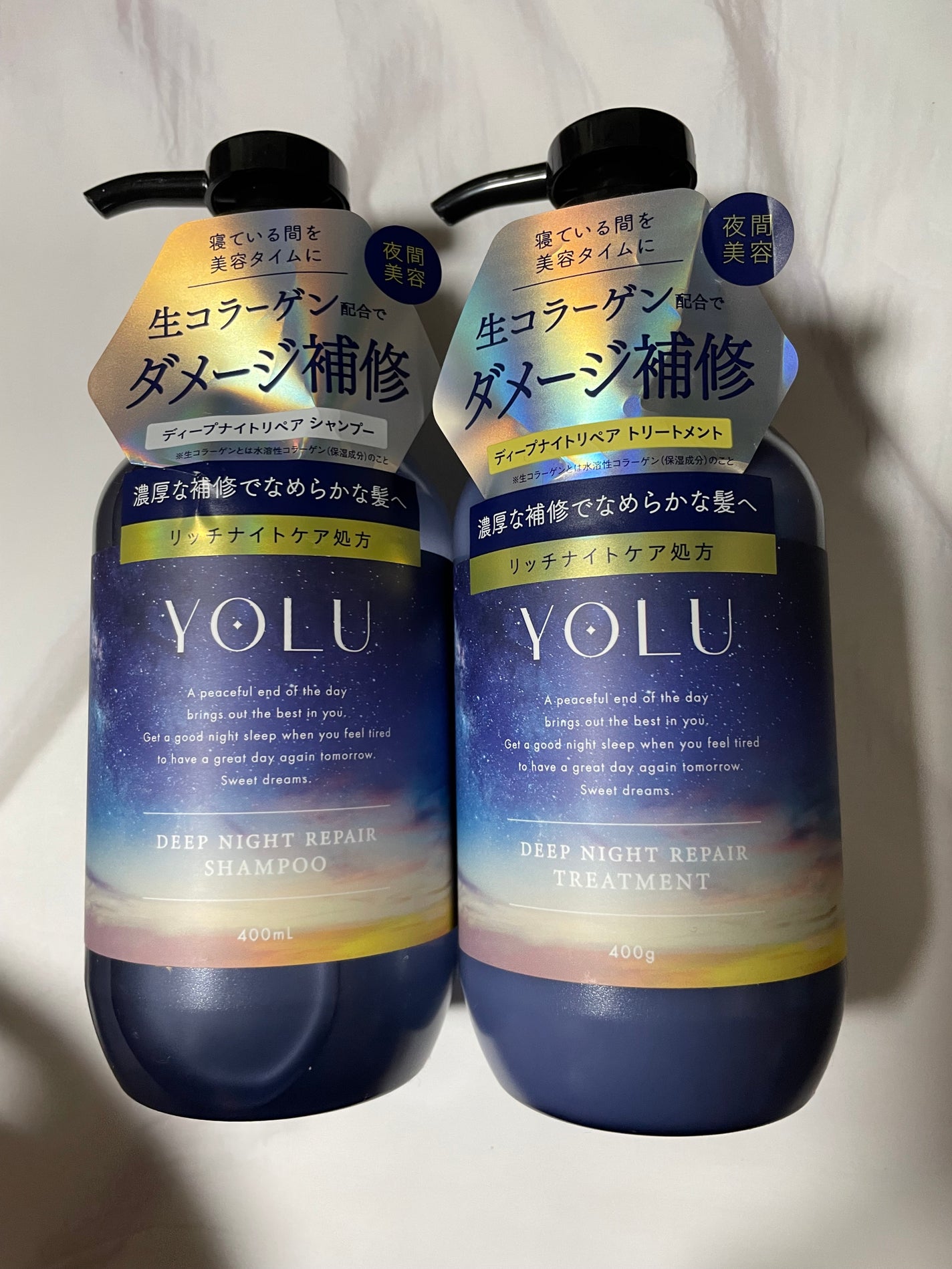 ディープナイトリペアシャンプー/トリートメント/YOLU/市販シャンプーを使ったクチコミ(1枚目)