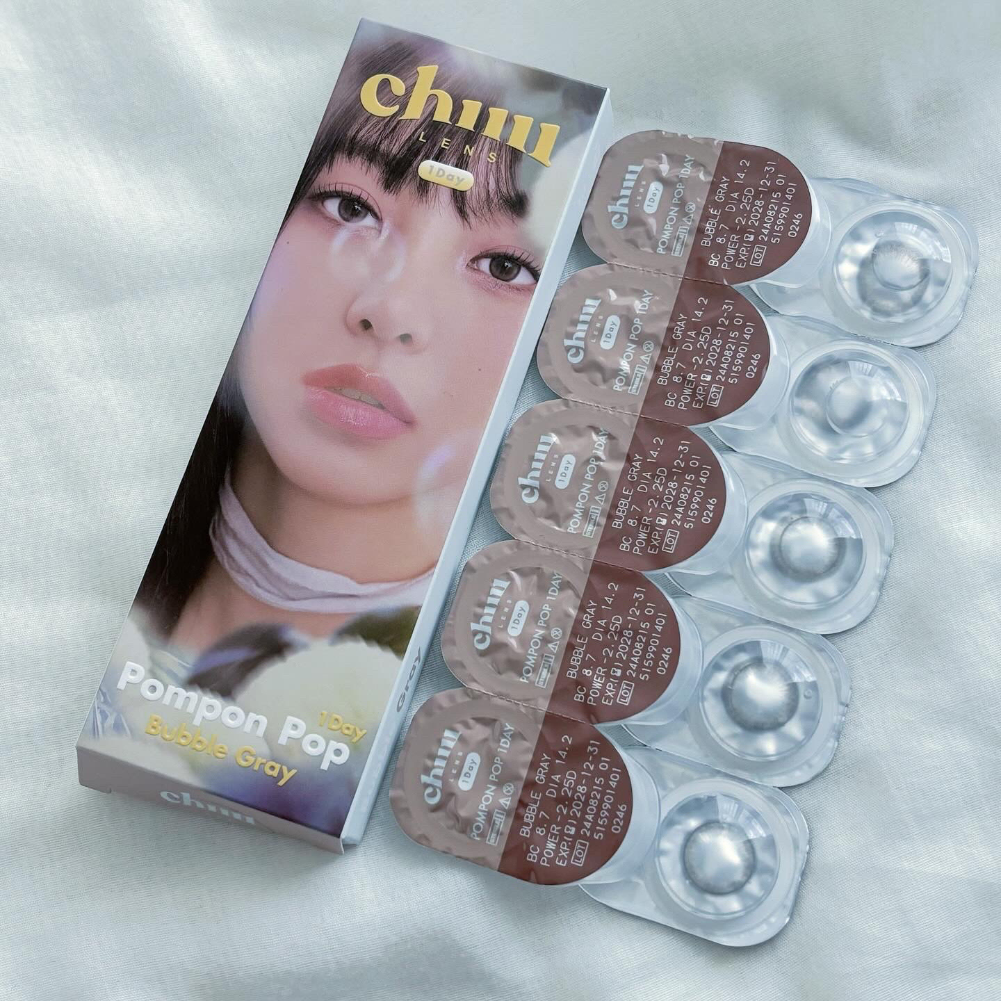 Pompon Pop /chuu LENS/ワンデー（１DAY）カラコンを使ったクチコミ（1枚目）