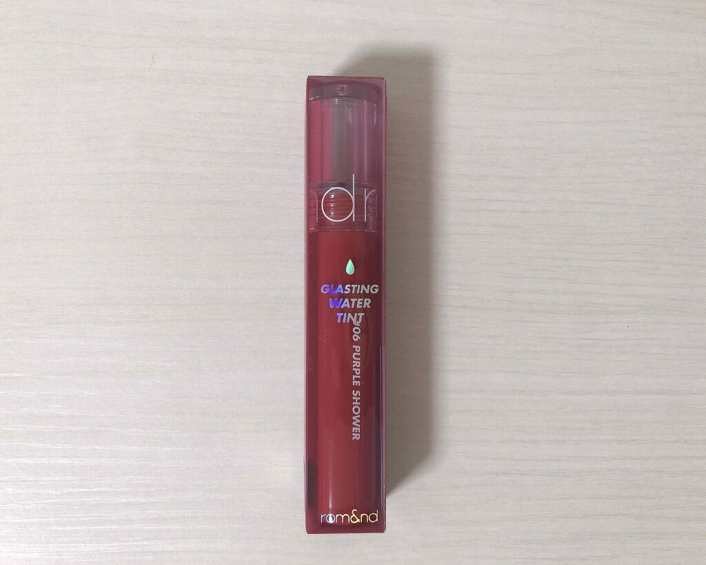 rom&nd グラスティングウォーターグロスのクチコミ「rom&nd
Glasting Water Gloss
06 パープルシャワー

Qoo10の.....」（1枚目）