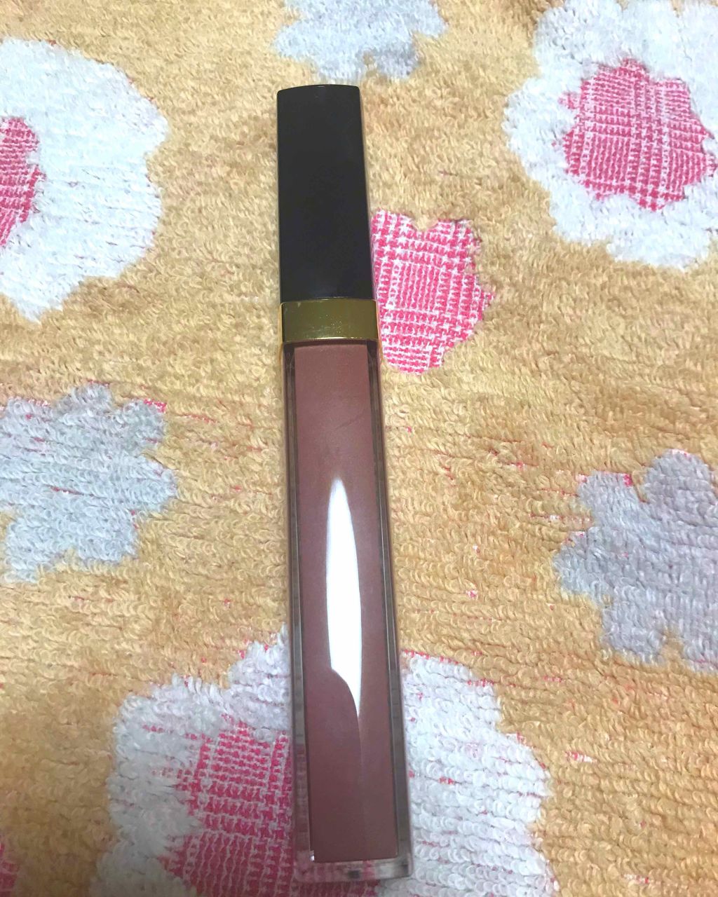 ルージュ ココ グロス 716 カラメル/CHANEL/リップグロスを使ったクチコミ（1枚目）