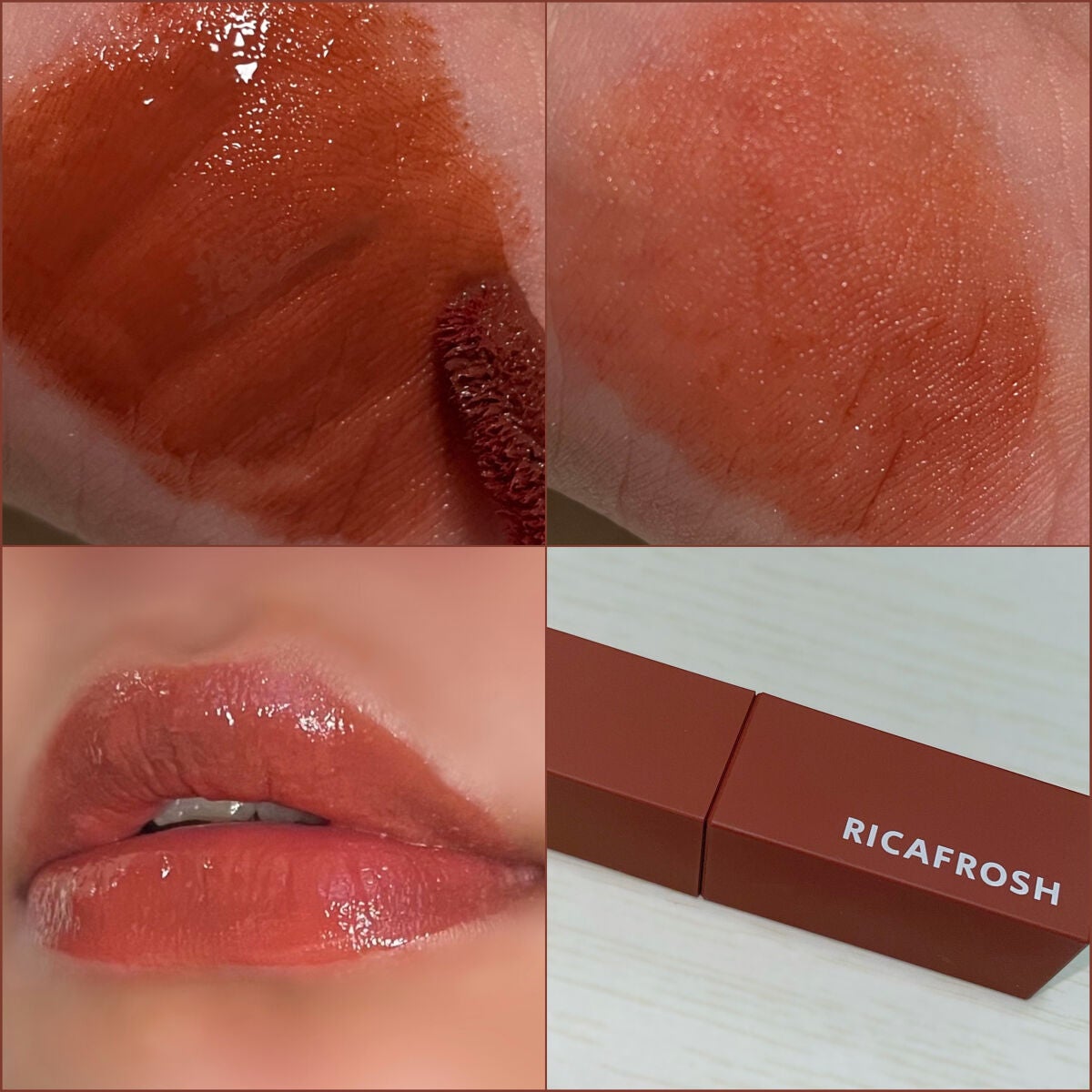 ジューシーリブティント/RICAFROSH/リップティントを使ったクチコミ(4枚目)