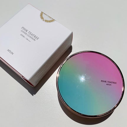 ピンクティーツリーカバークッション/APLIN/クッションファンデーションを使ったクチコミ(5枚目)