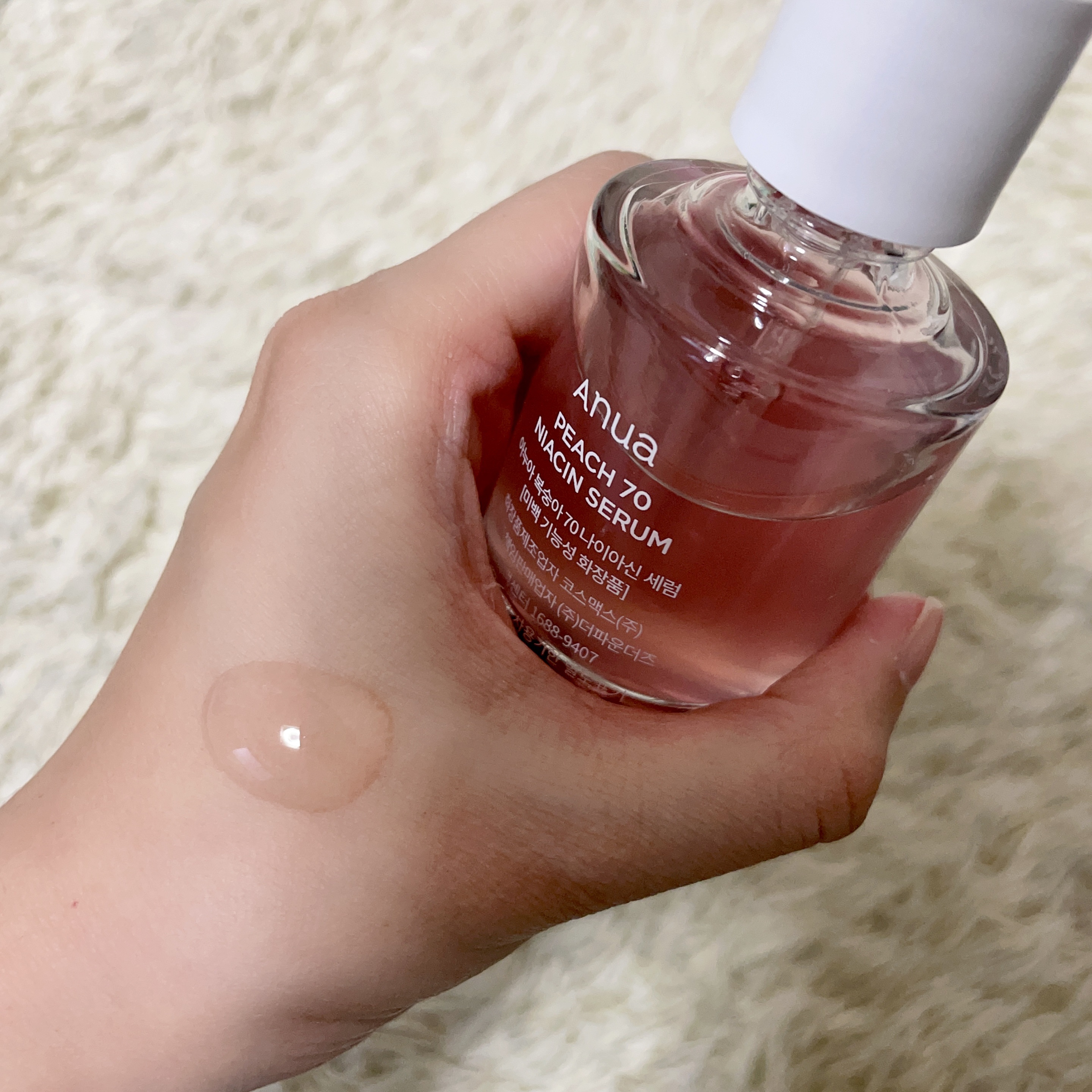 桃70%ナイアシンセラム/Anua/美容液を使ったクチコミ（2枚目）