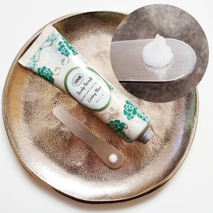 ヘッドスクラブ リフレッシング(ミント)/SABON/ヘッドスクラブを使ったクチコミ（3枚目）