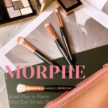 Play 4-Piece Mini Eye Brush Set/Morphe/メイクブラシを使ったクチコミ（1枚目）