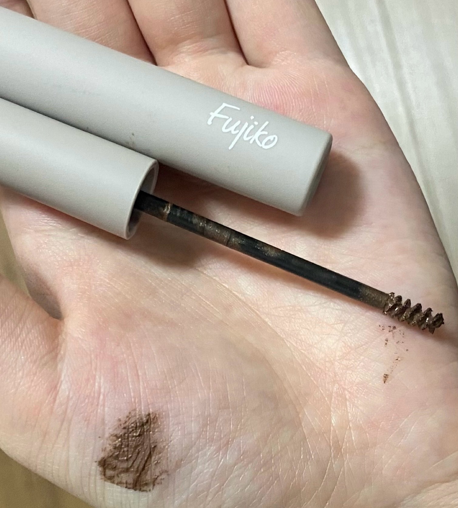 麗しマスカラ  02 ニュアンスブラウン/Fujiko/マスカラを使ったクチコミ（1枚目）