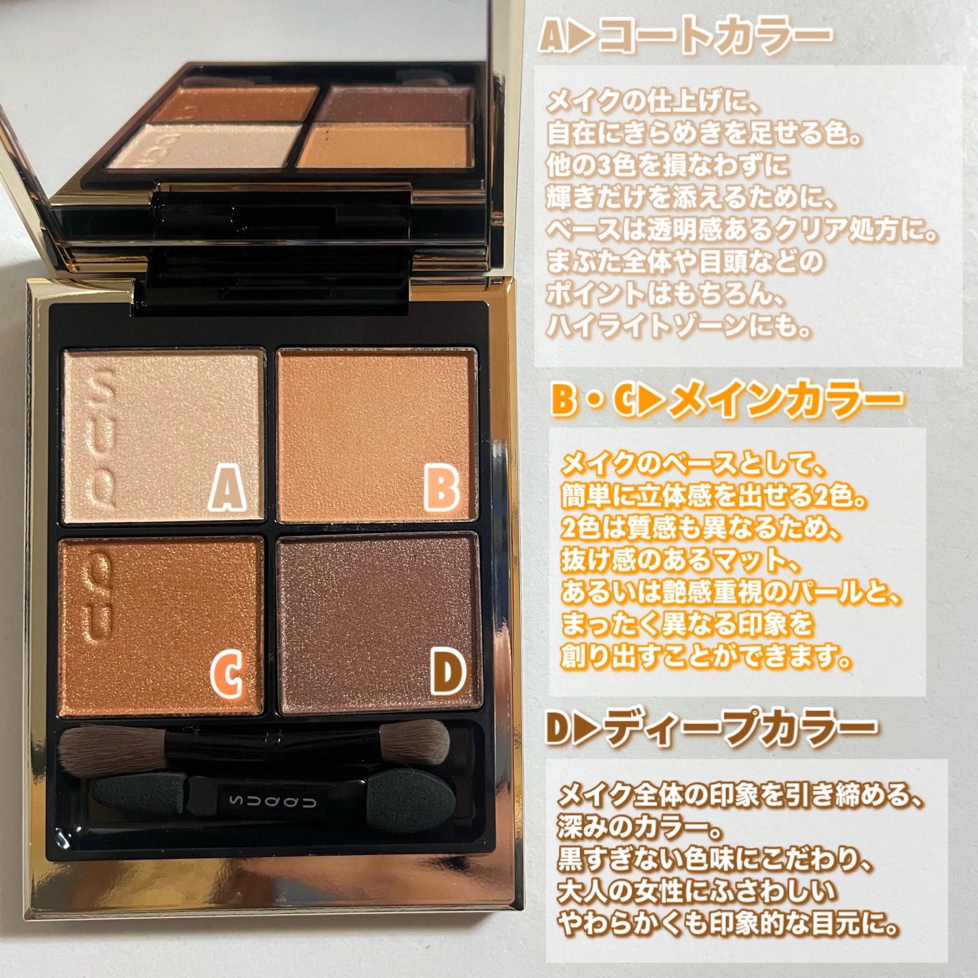 シグニチャー カラー アイズ/SUQQU/アイシャドウパレットを使ったクチコミ(3枚目)