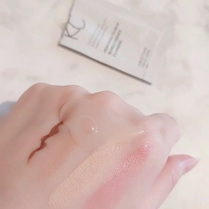 KC むきタマつるん 発泡美容液クレンジング/ハーブ健康本舗/クレンジングジェルを使ったクチコミ(3枚目)