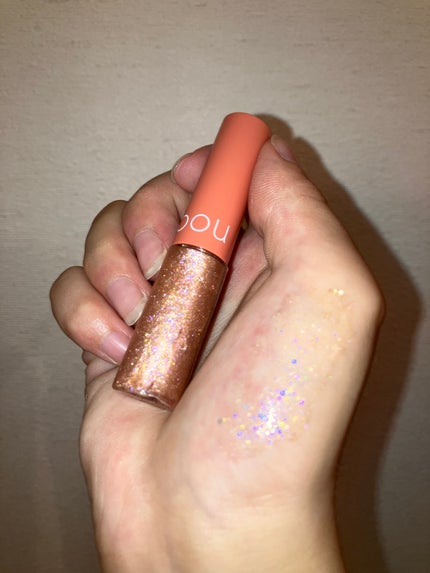 グリッターライナー 102 ピンクシュガー/coou/グリッターを使ったクチコミ(2枚目)