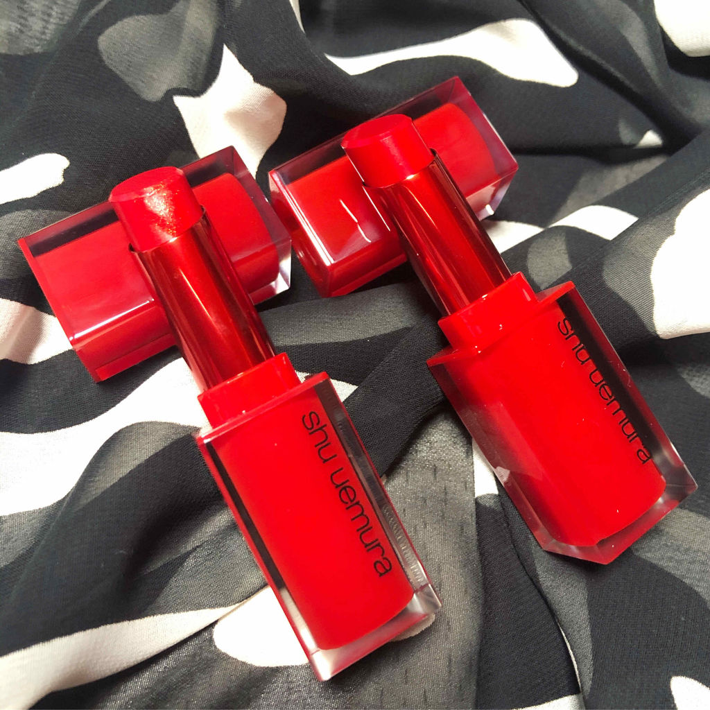 ルージュ アンリミテッドアンプリファイド マット/shu uemura/口紅を使ったクチコミ（2枚目）
