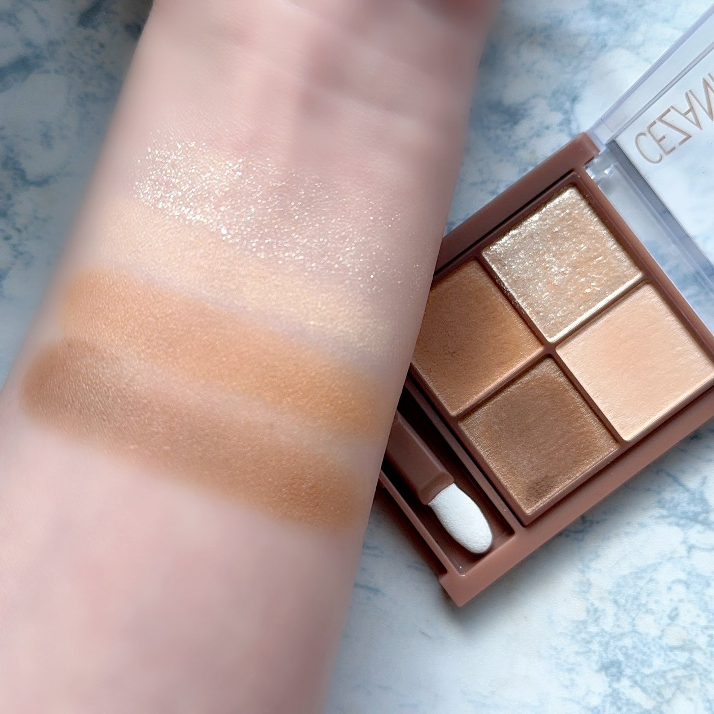 ビタートーンアイシャドウ/CEZANNE/パウダーアイシャドウを使ったクチコミ(4枚目)