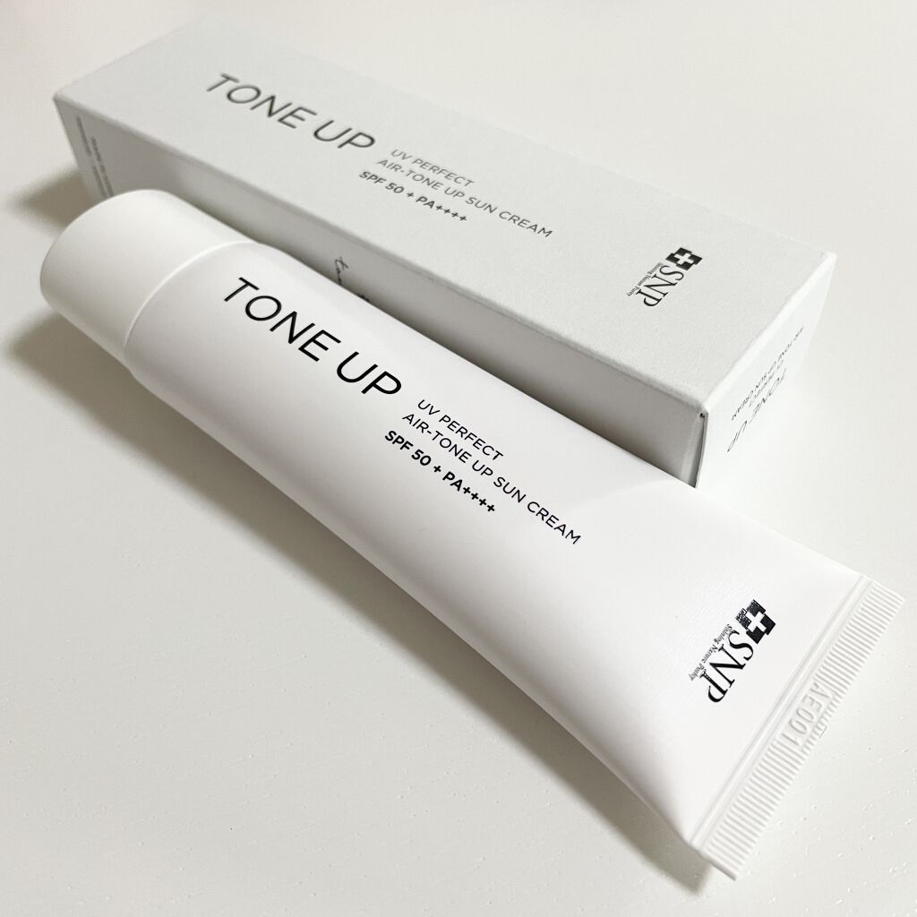 UVパーフェクトエアトーンアップサンクリーム/SNP/日焼け止めクリームを使ったクチコミ（1枚目）