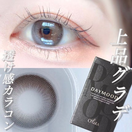 デームードグレーマンスリー (DAYMOOD GRAY monthly)/OLOLA/1ヶ月(1MONTH)カラコンを使ったクチコミ(1枚目)