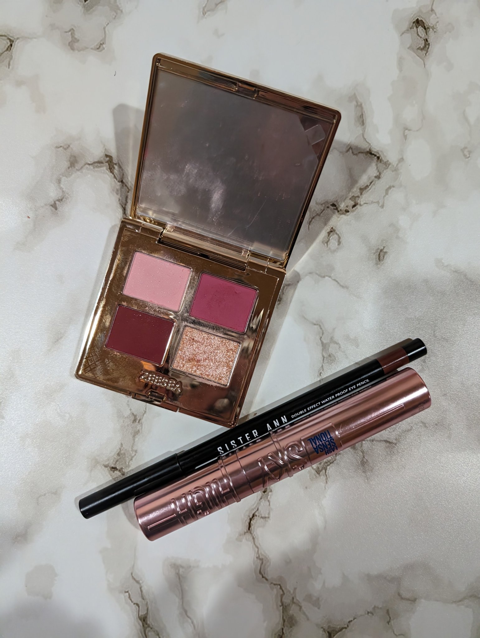 ドリームランドアイシャドウ ( 4シェード ) #01 ピンク/ZEESEA/アイシャドウパレットを使ったクチコミ（1枚目）