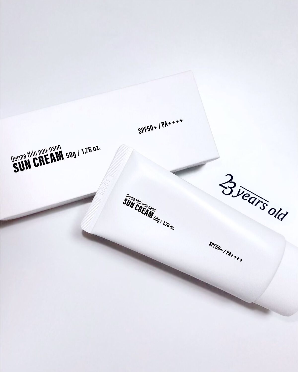 23years old ダーマシンノンナノサンクリームのクチコミ「23yearsold 新作日焼け止め✨
　　　
　　　
◎ノンナノ紫外線散乱剤で敏感肌も安心
.....」（1枚目）