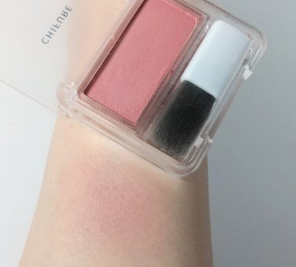 パウダー チーク 270 ローズ系/ちふれ/パウダーチークを使ったクチコミ(2枚目)