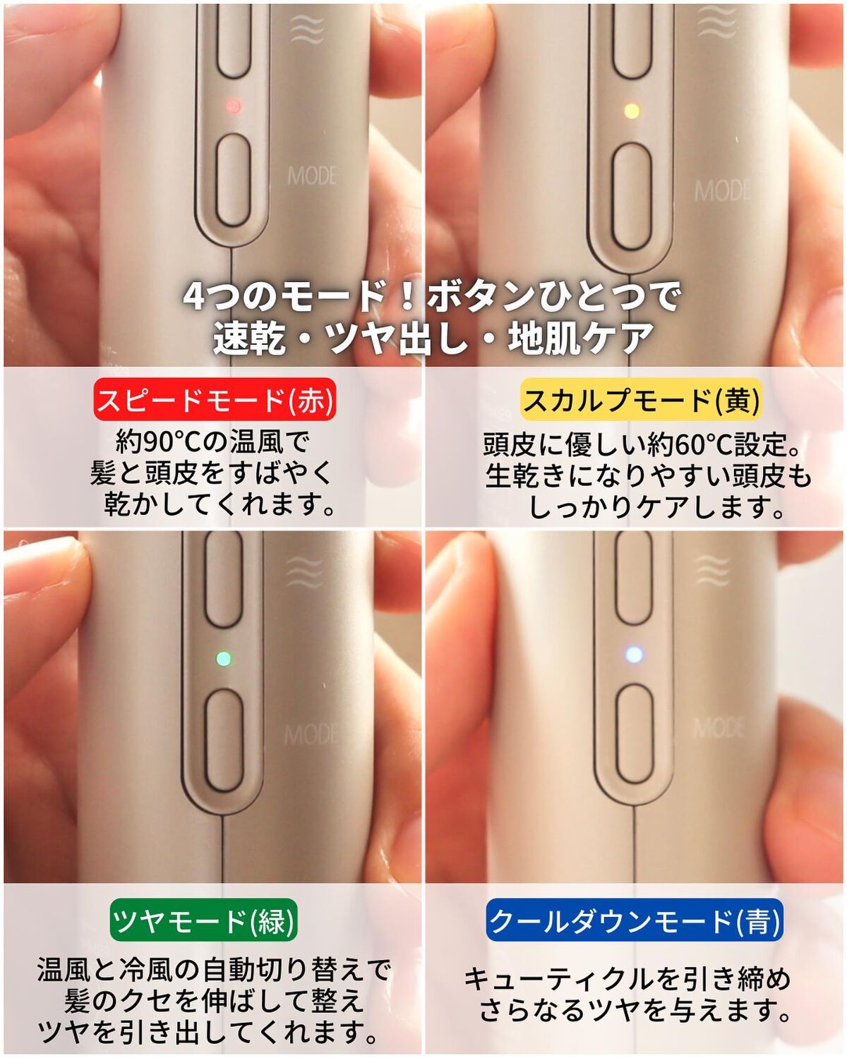 ツヤモイストドライヤー/FESTINO/ドライヤーを使ったクチコミ(6枚目)