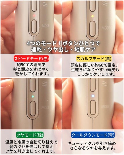 ツヤモイストドライヤー/FESTINO/ドライヤーを使ったクチコミ(6枚目)