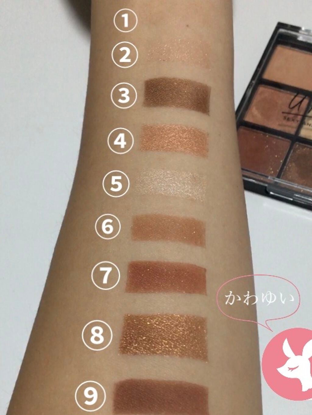 UR GLAM BLOOMING EYE COLOR PALETTE/U R GLAM/アイシャドウパレットを使ったクチコミ(3枚目)