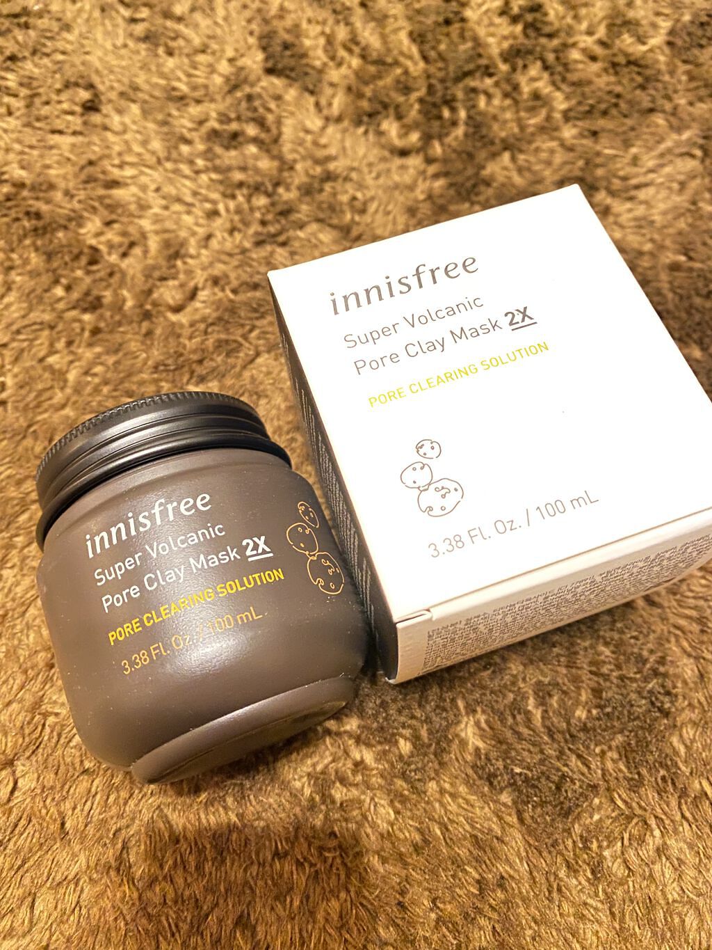 スーパーヴォルカニック　ポア　クレイマスク/innisfree/洗い流すパック・マスクを使ったクチコミ（1枚目）