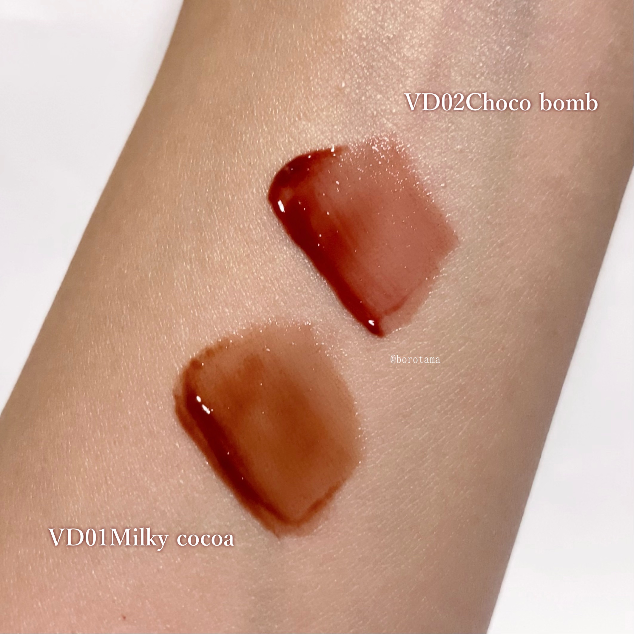 アンドバイロムアンド　グラッシーボムティント/&nd by rom&nd/リップティントを使ったクチコミ（3枚目）