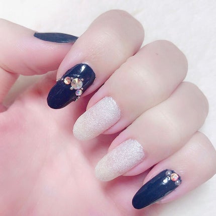 #セルフネイル,#プチプラネイル,#ネイル,#冬ネイル,#秋冬ネイル,#ベネイビーネイル,#ホワイトネイル,#フローズンネイルのネイルデザイン