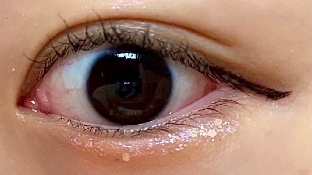 リキッド グリッター シャドウ/rom&nd/グリッターを使ったクチコミ(2枚目)