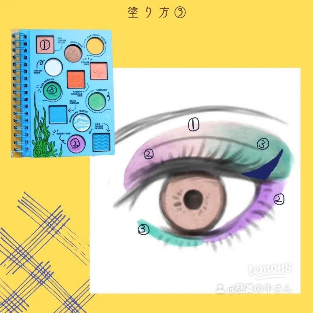 cowcow on LIPS 「SHEINSHEGLAMVacationDazeアイシャドウパ..」(4枚目)