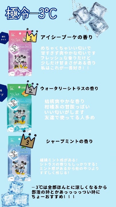 マンダム ハッピーデオ ボディシート  極冷 ウォータリーシトラス/マンダム/ボディシートを使ったクチコミ(2枚目)