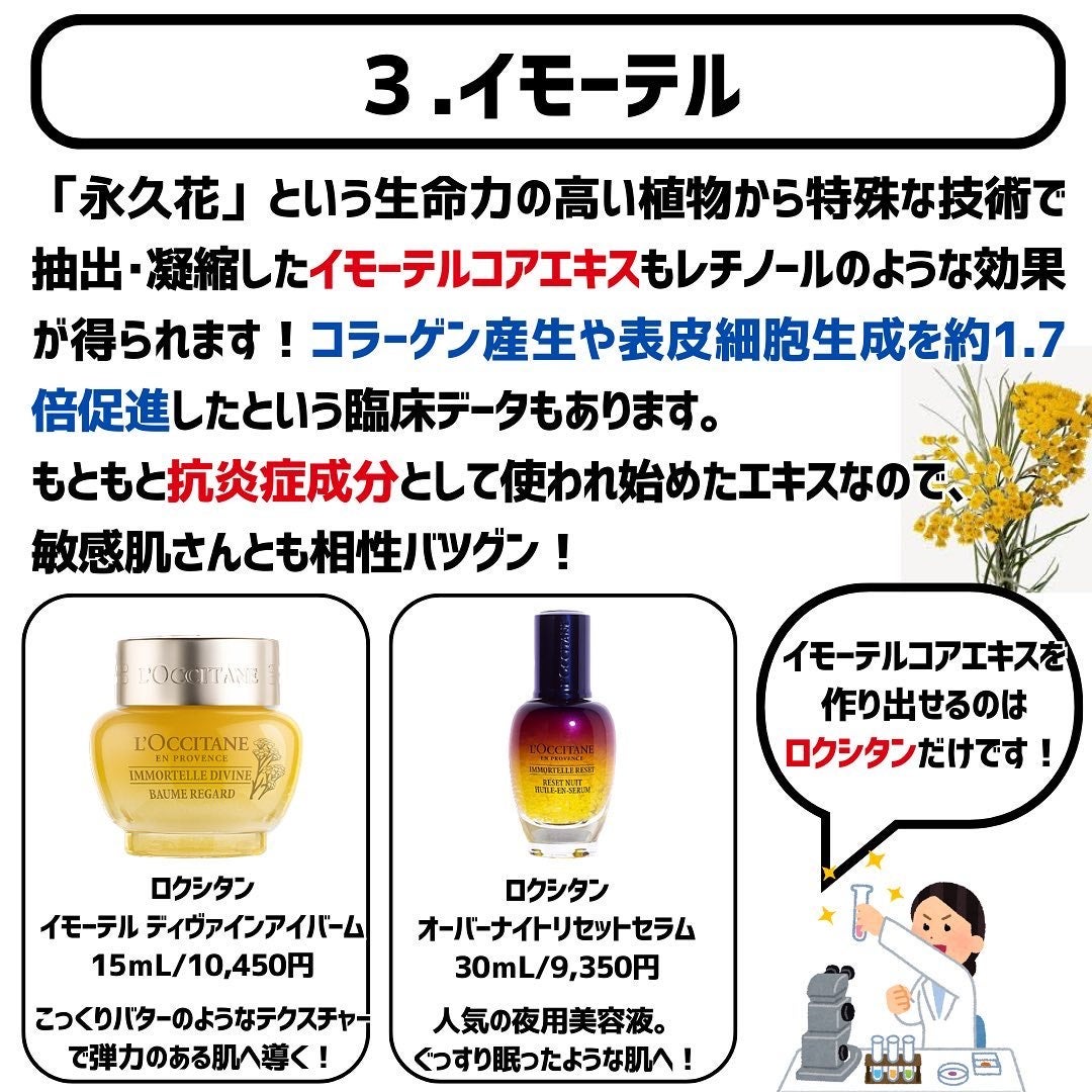 めがねちゃん👓フォロバ on LIPS 「今回は、レチノール類似成分を5つ紹介いたします!高いエイジンケ..」(5枚目)