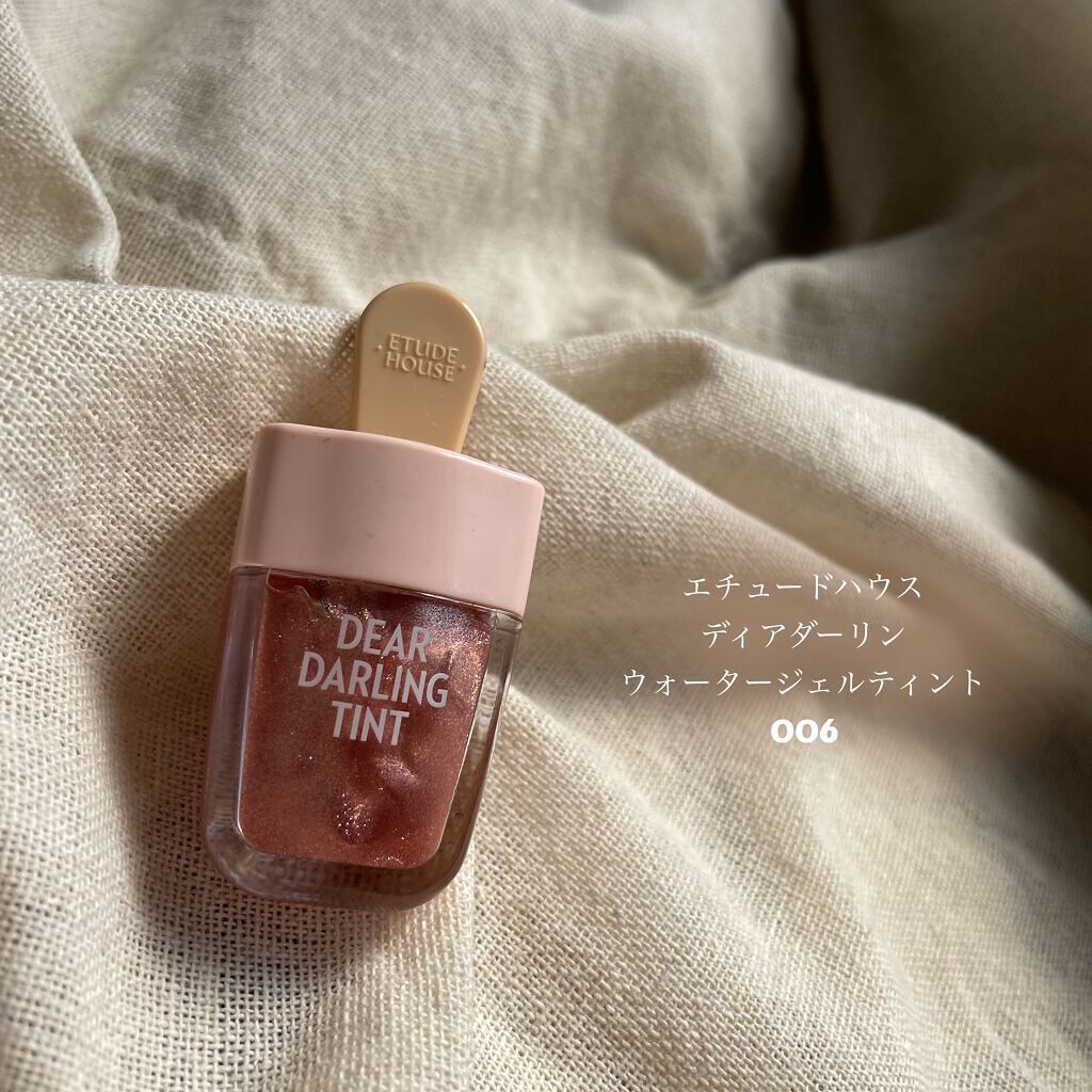 ディアダーリン ウォータージェルティント （アイスティント）/ETUDE/口紅を使ったクチコミ（2枚目）