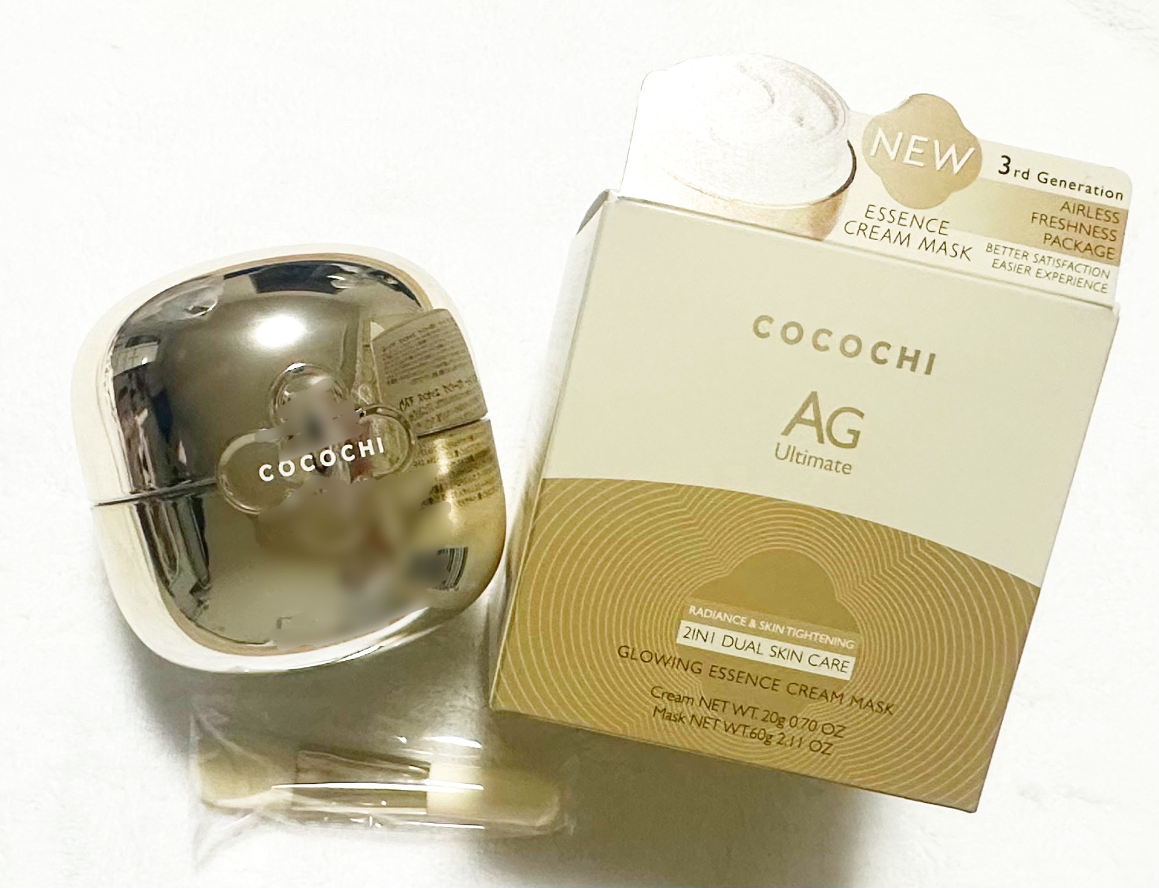 ココチ エージー グローイング エッセンス クリーム マスク/COCOCHI/フェイスクリームを使ったクチコミ（2枚目）