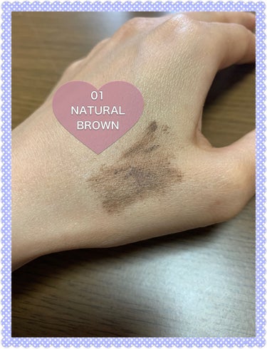 CLIO キル ブロウ カラー ブロウ ラッカーのクチコミ「【商品】キル ブロウ カラー ブロウ ラッカー
　　　　01.NATURAL BROWN（CL.....」（3枚目）