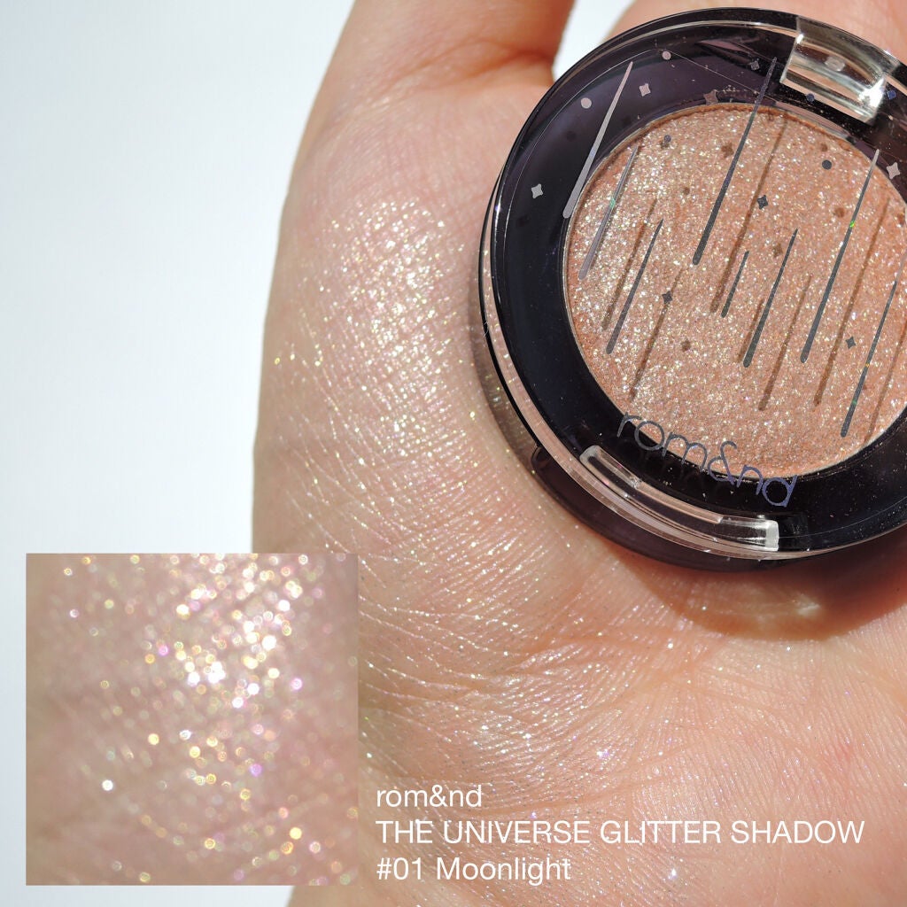 グリッター シャドウ カラー/rom&nd/グリッターを使ったクチコミ(1枚目)