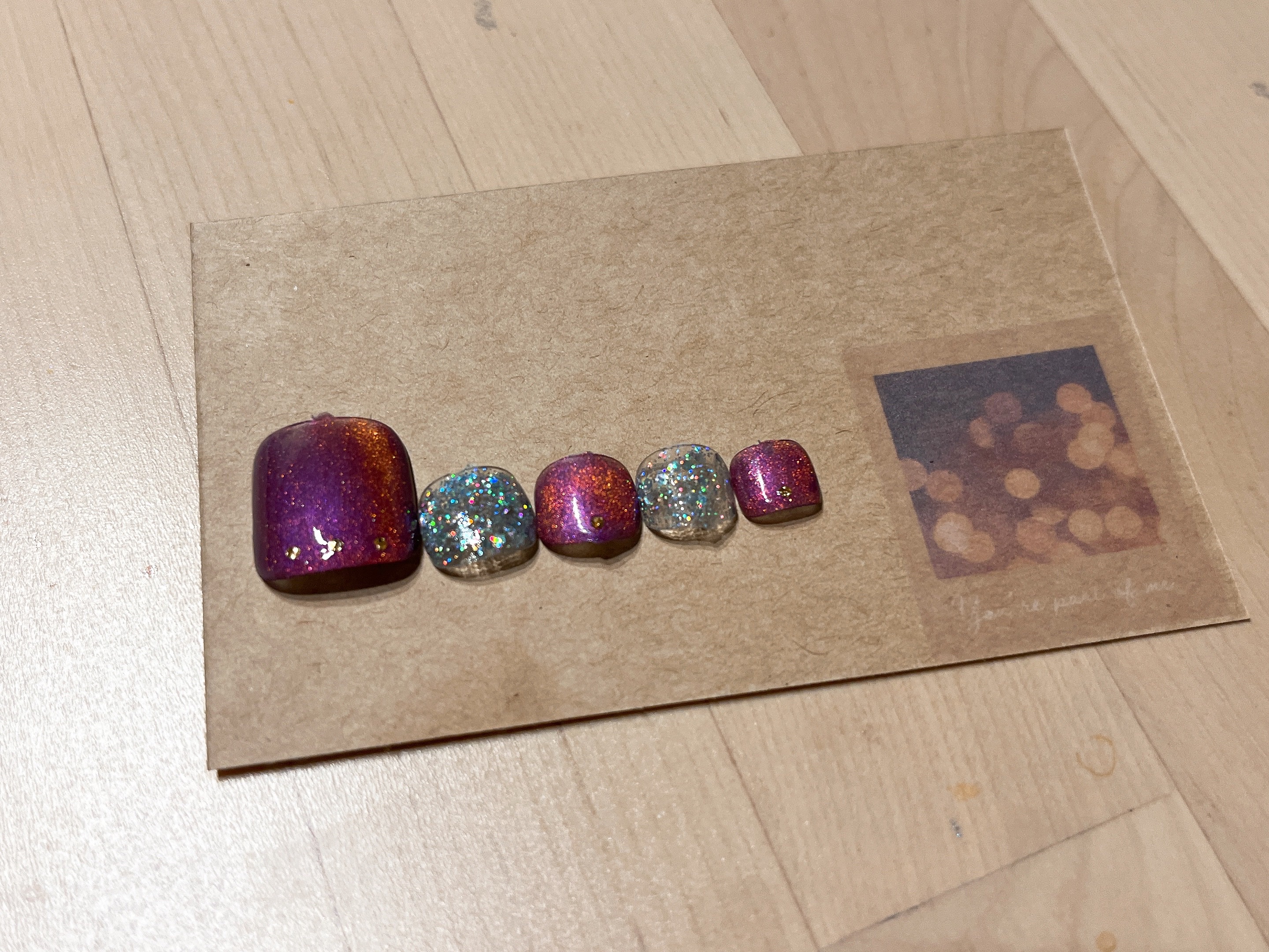 ジェルネイル（ライト対応）/セリア/ジェルネイルを使ったクチコミ（2枚目）