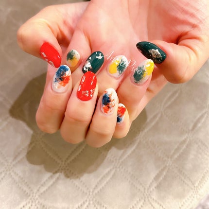 #ネイル,#純国産ジェルネイル,#ジェルネイル,#春ネイル,#スプリングネイル,#フラワーネイルのネイルデザイン