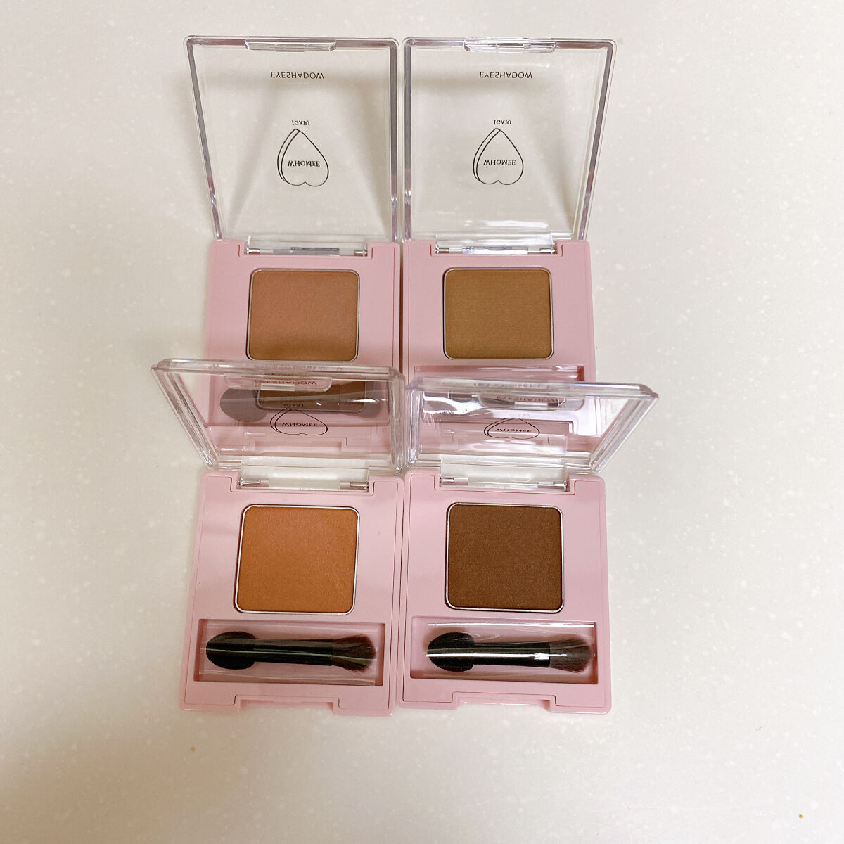 フーミー シングルアイシャドウ フェアリーブラウン/WHOMEE/単色アイシャドウを使ったクチコミ（2枚目）