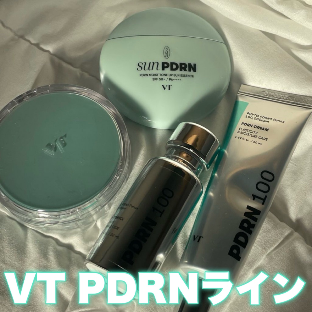 PDRN エッセンスグロウサンパクト/VT/日焼け止めクリームを使ったクチコミ（1枚目）