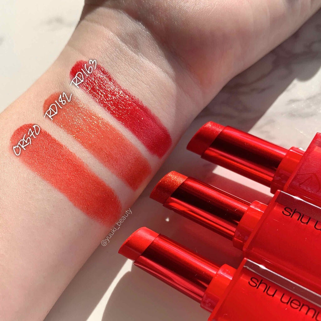ルージュ アンリミテッド マット/shu uemura/口紅を使ったクチコミ(4枚目)