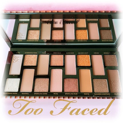 ボーン ディス ウェイ ザ ナチュラル ヌード アイシャドウ パレット/Too Faced/アイシャドウパレットを使ったクチコミ(2枚目)
