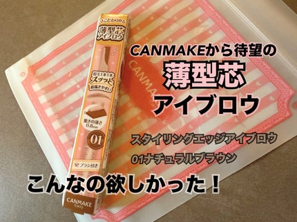 スタイリングエッジアイブロウ/キャンメイク/アイブロウペンシルを使ったクチコミ(1枚目)