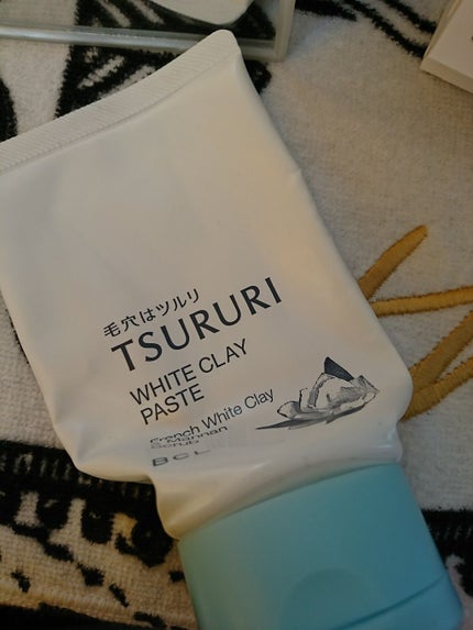 角栓かき出し 白泥ペースト ホワイトアップ/ツルリ/洗顔フォームを使ったクチコミ(1枚目)