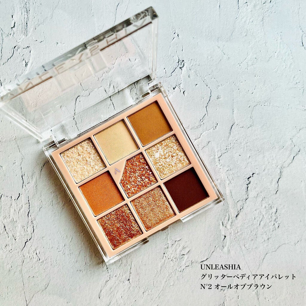 グリッターペディアアイパレット/unleashia/アイシャドウパレットを使ったクチコミ(1枚目)