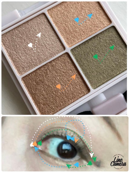 シルキースフレアイズ/キャンメイク/アイシャドウパレットを使ったクチコミ(3枚目)