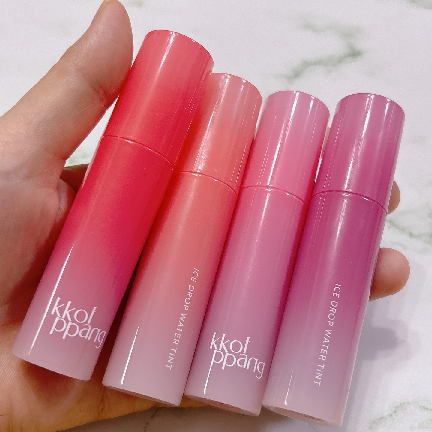 アイスドロップウォーターティント/kkotppang/リップティントを使ったクチコミ（2枚目）