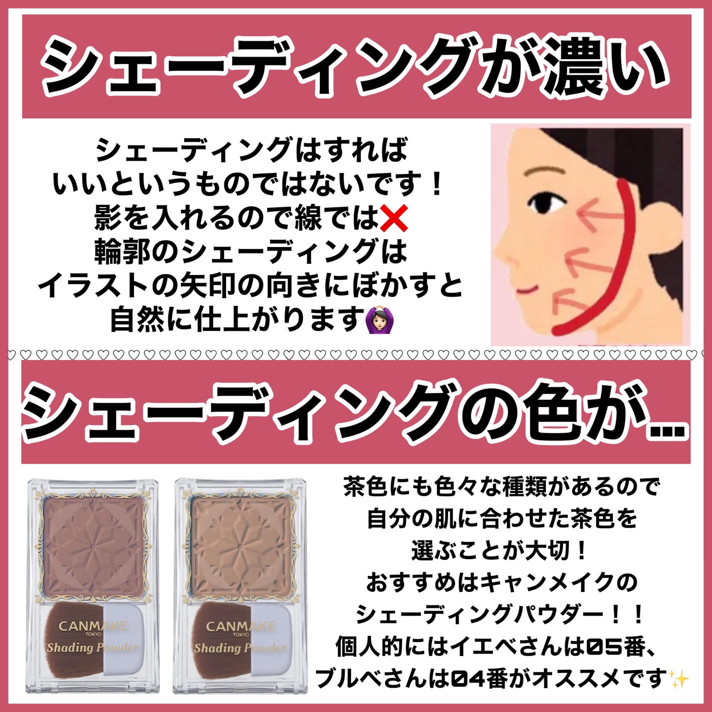 シェーディングパウダー/キャンメイク/シェーディングを使ったクチコミ(8枚目)