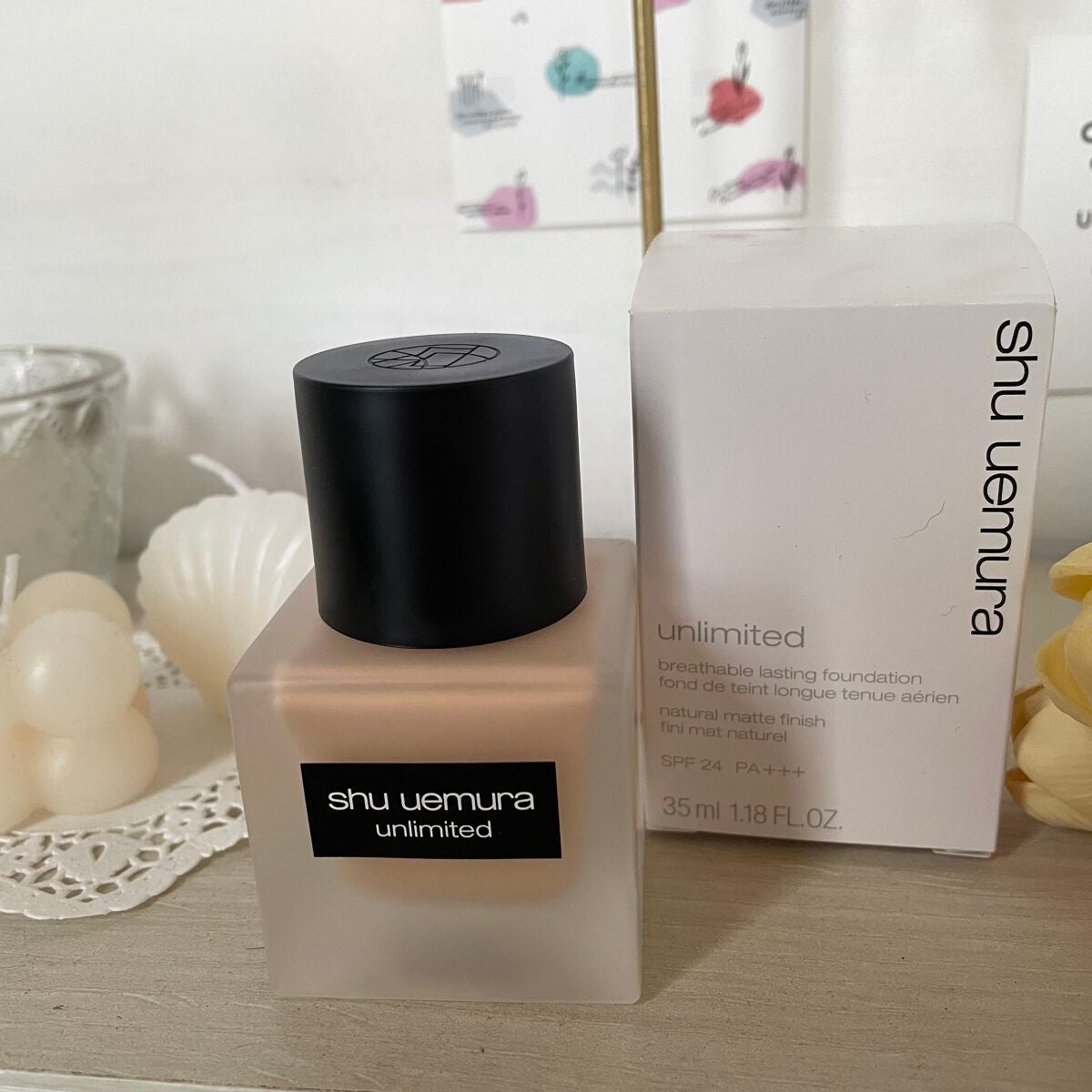 (旧)アンリミテッド ラスティング フルイド/shu uemura/リキッドファンデーションを使ったクチコミ(1枚目)