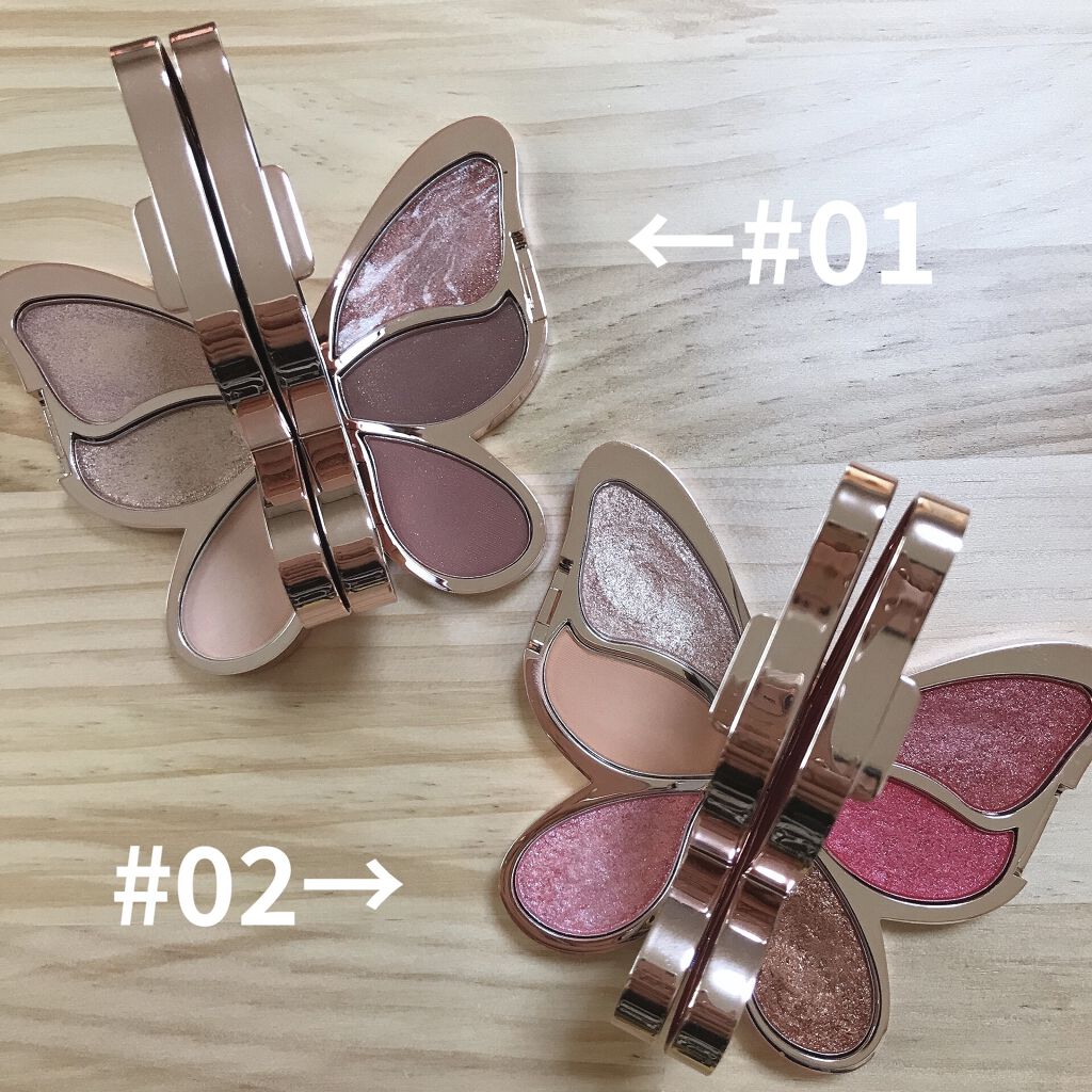 バタフライアイシャドウパレット/AGAG/アイシャドウパレットを使ったクチコミ（2枚目）