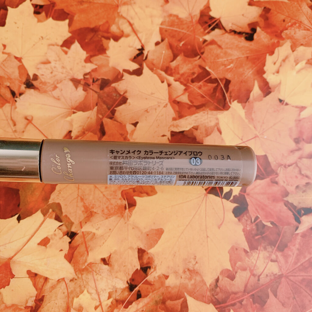 カラーチェンジアイブロウ 03 ココアブラウン/キャンメイク/眉マスカラを使ったクチコミ（2枚目）